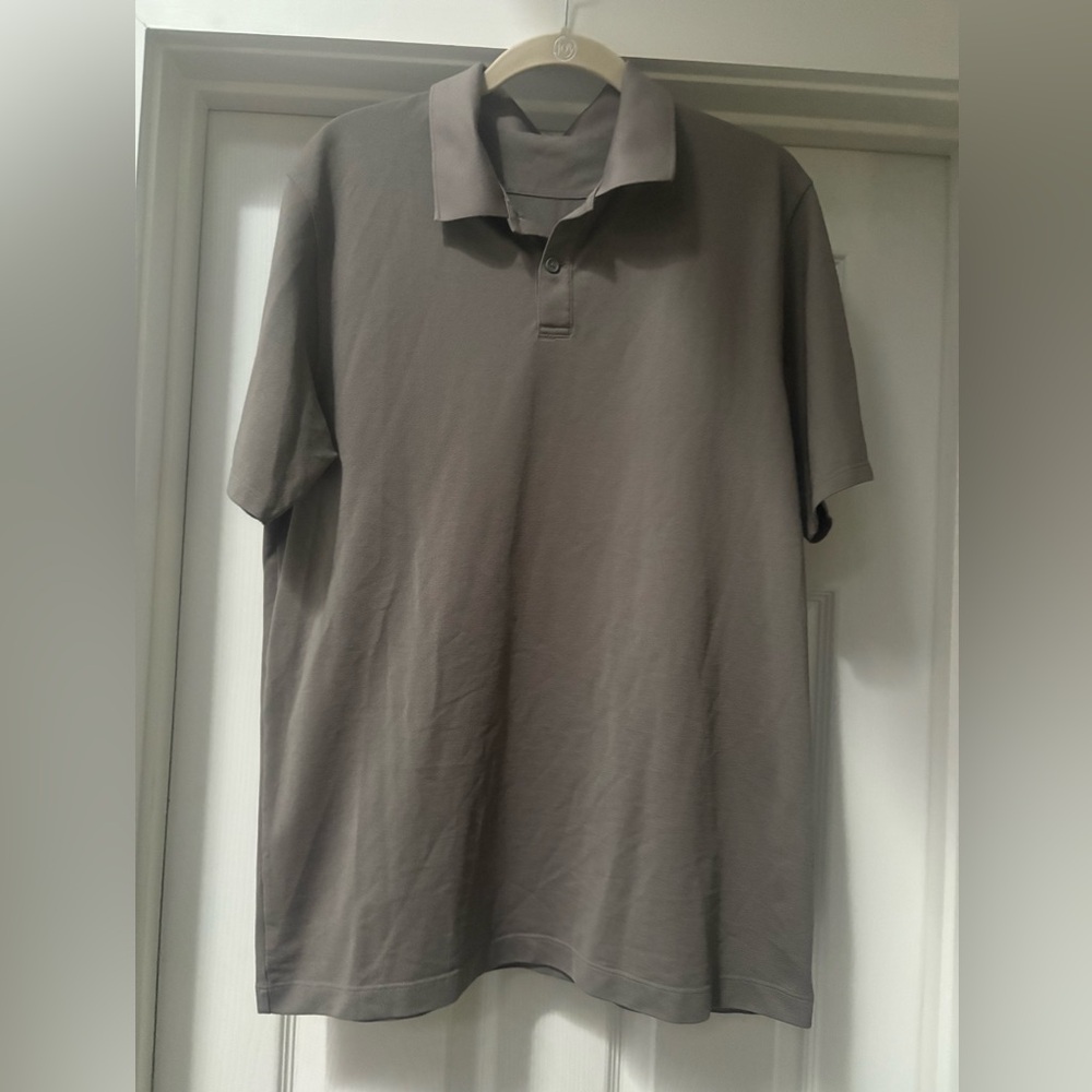 lululemon athletica Men's Polo Shirt Gray/Green